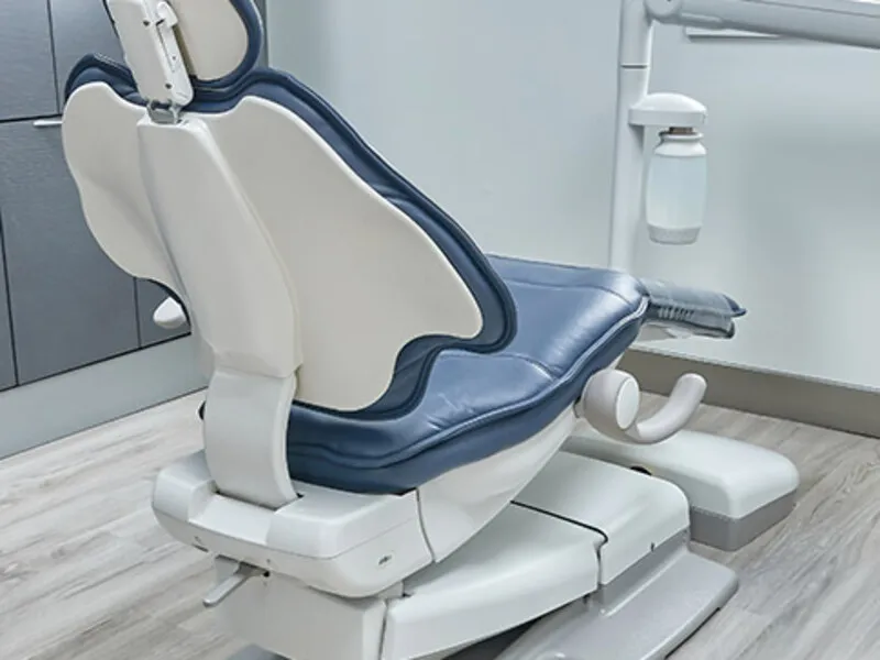 A treatment chair at Pasqua South Dental.